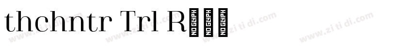 Athachantr Trial Re字体转换